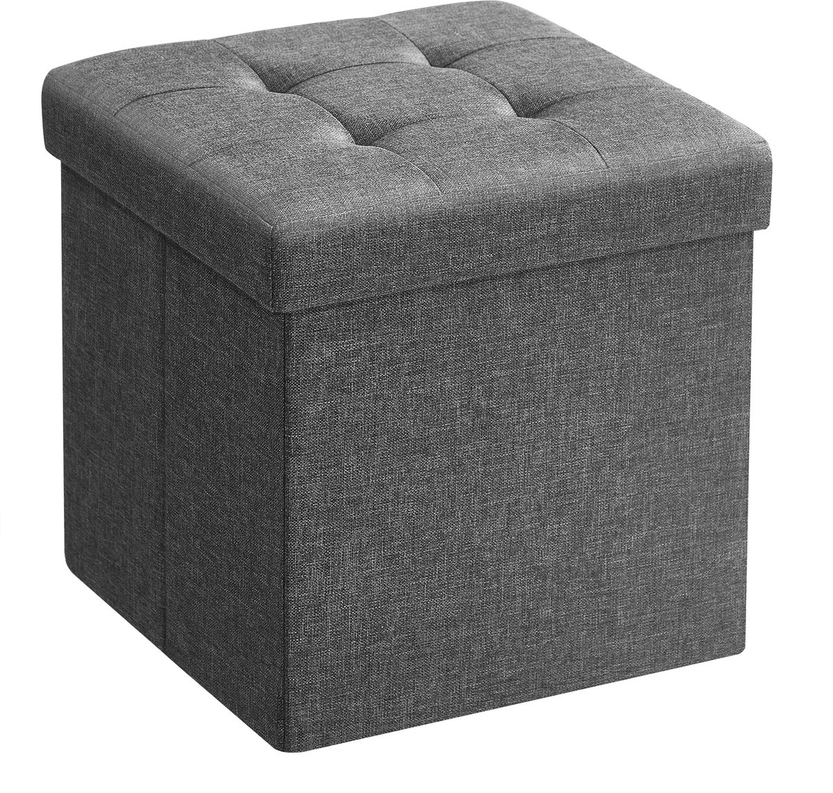 Famanu – Opbergpoef, kleine opvouwbare bank, 30 x 30 x 30 cm, multifunctioneel en ruimtebesparend