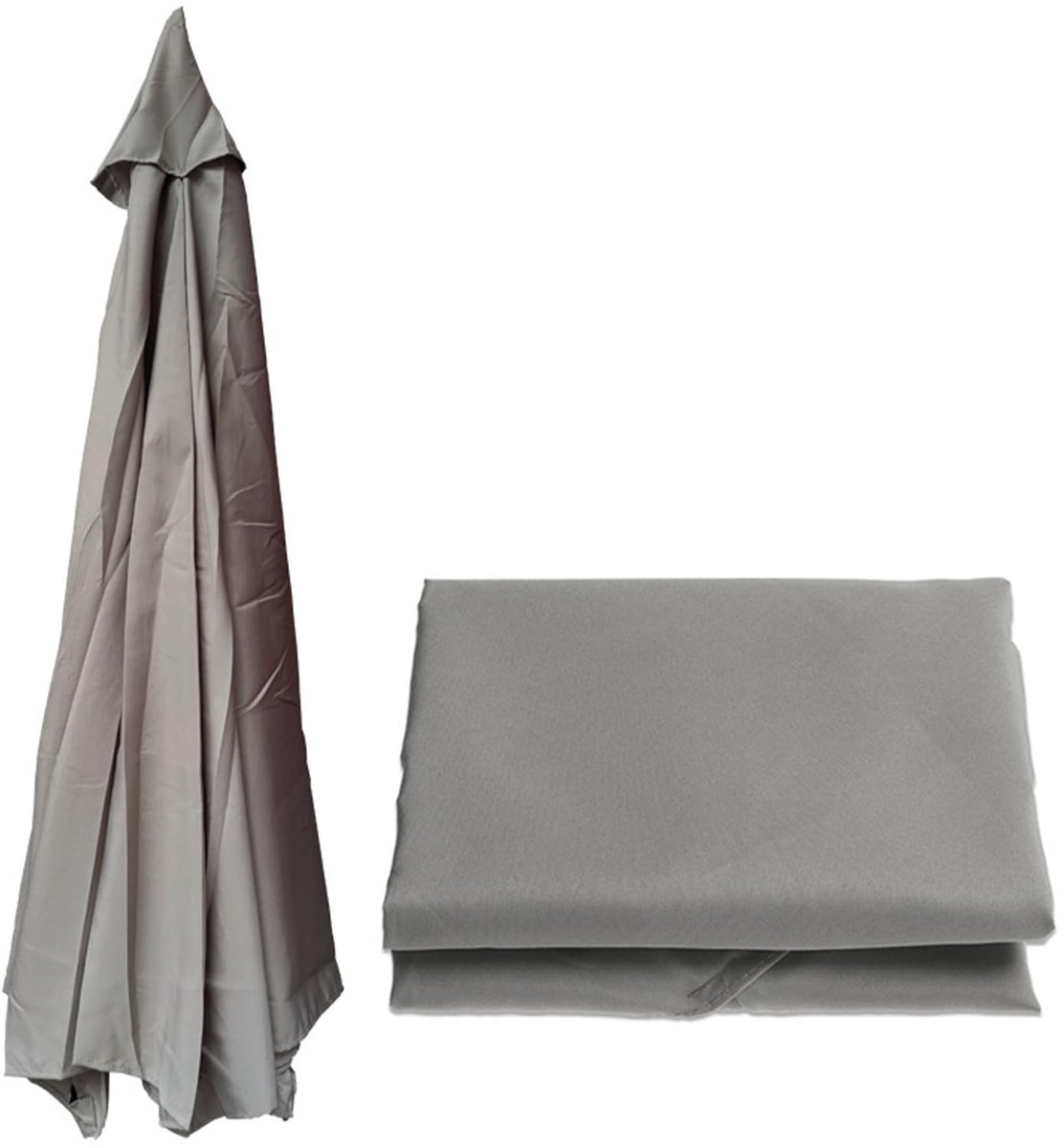 Famanu Parasolhoes voor parasols van 3 m met 8 ribben, weerbestendige afdekking voor tuin, terras en balkon Zwart