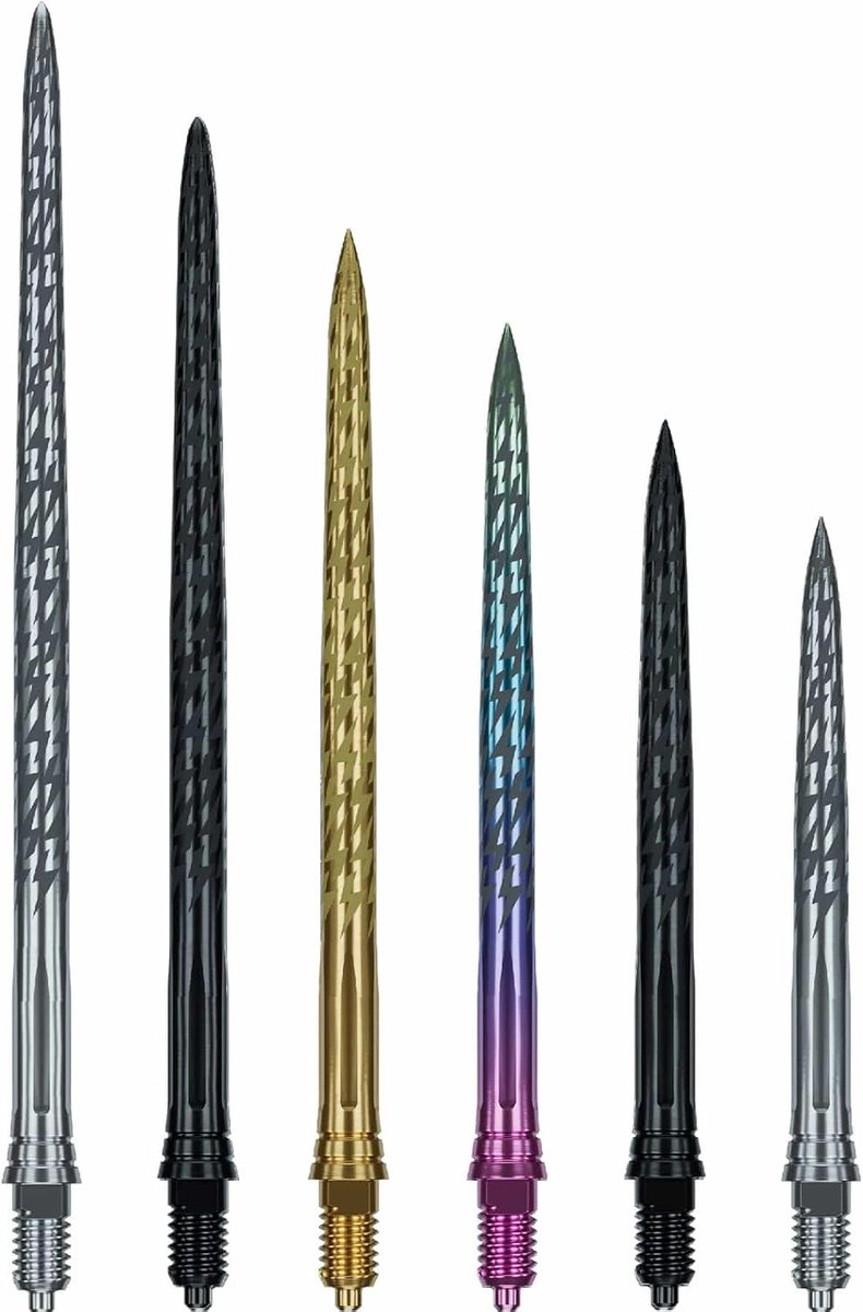 Caliburn - EZ-EVO - Dart Tips - Steel Tip - Laser Lightning - Multiple Colours (Gold, 50mm) - ShopVlot