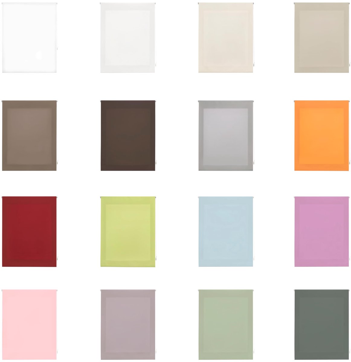 rolgordijn lichtdoorlatend 120 x 250 cm - ivoorkleurig - premium stof - ideaal voor privacy - ShopVlot