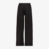 MyWay meisjes wide leg pantalon met bies zwart bordeaux - Maat 134/140