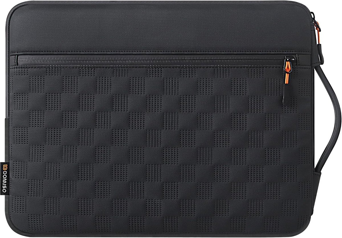 Laptophoes 15,3 inch - Zwart - 16 inch - Schoudertas van Duurzaam Materiaal - Voor Mannen en Vrouwen