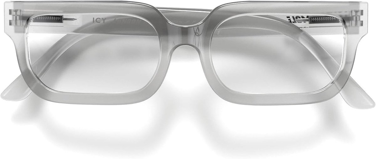 London Mole® Icy Reading Glasses - Fashion Rectangular Glasses - Man, Woman, Unisex - With Flexible Legs - ShopVlot