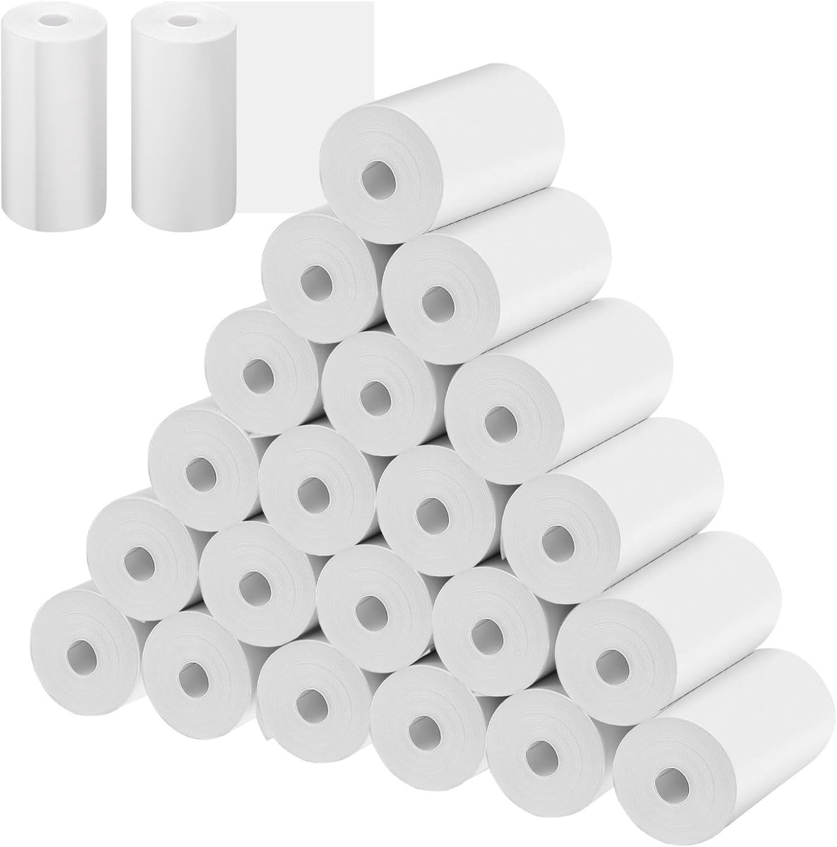 Thermisch papier 57 x 30 mm - 24 rollen 75 g/m² - geschikt voor thermische printers - ideaal voor directe afdrukken - ShopVlot