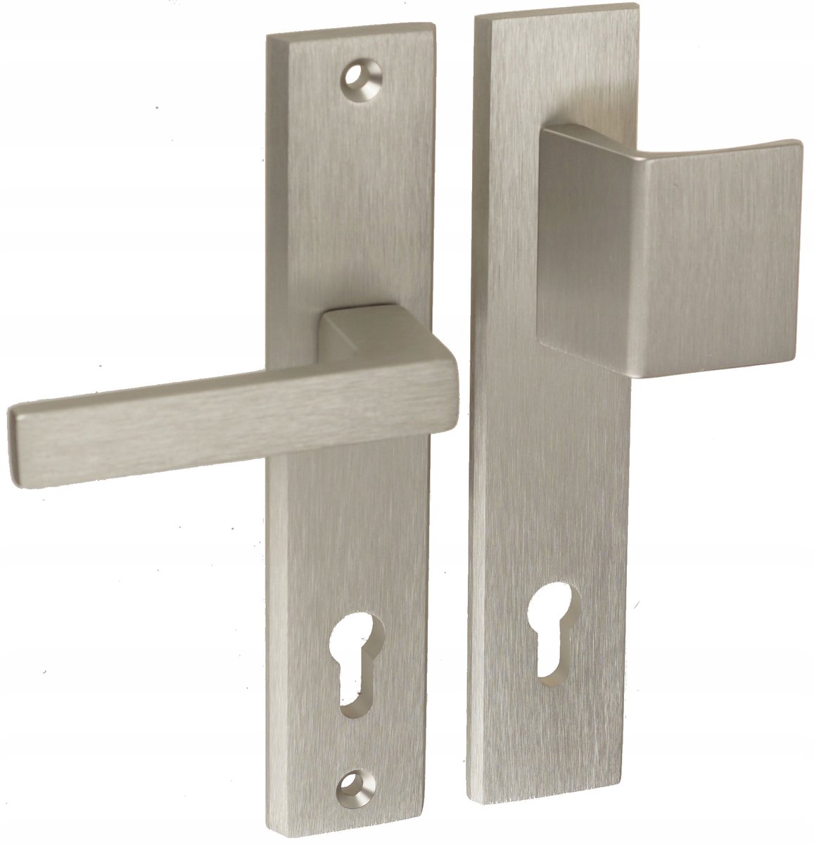 Theo 90mm Deurklink Buiten - Universeel, Zilver Titan