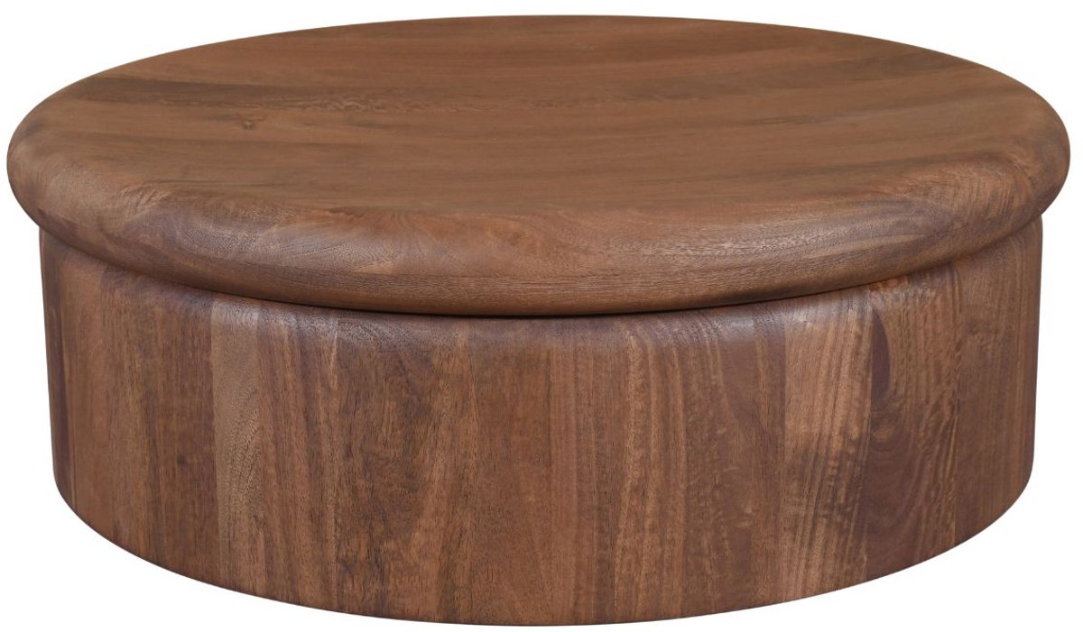DÉJA Living Salontafel Rota - Rond Donkerbruin Mangohout - 90x90x31cm