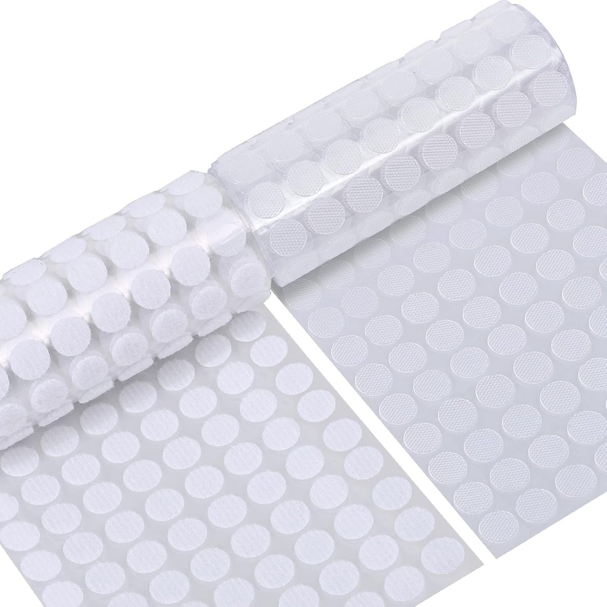 Zelfklevende tape 10 mm - rond wit - 1008 stuks - ideaal voor papier en meer - ShopVlot