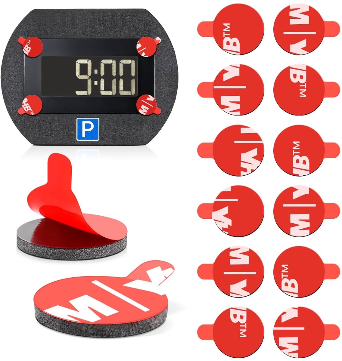 Vervangende Plak Pads Set - 12 Stuks voor Needit Park Lite - Dubbelzijdige Hechting - Voor Perfecte Bevestiging - ShopVlot