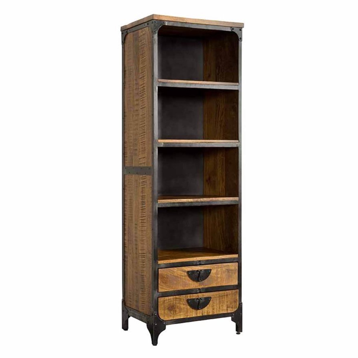 Tower Living Boekenkast Basto - Bruin Hout - 60x40x190cm
