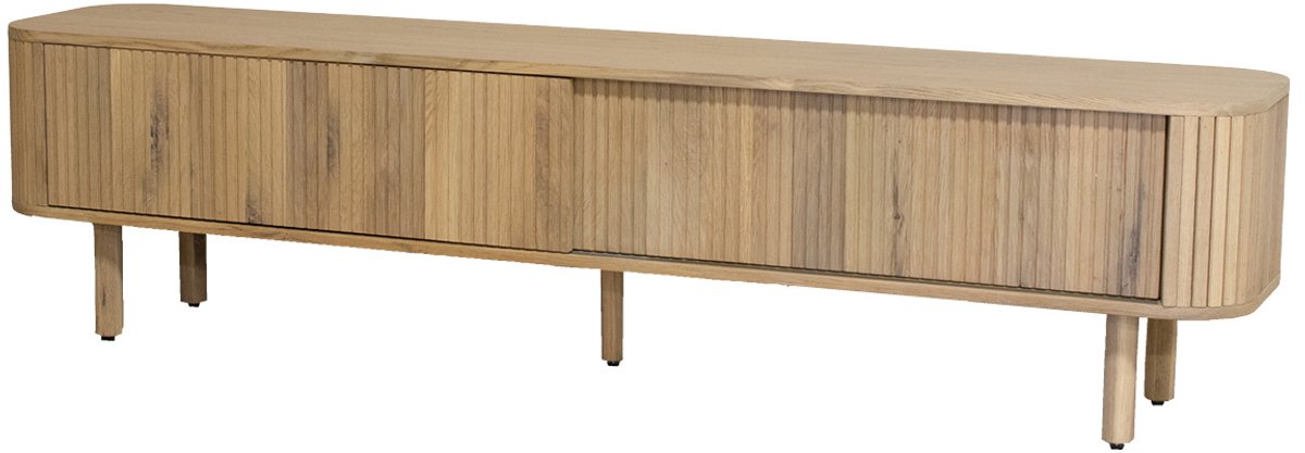 DÉJA Living Tv-Meubel Élise - Naturel - Eikenhout - 200cm