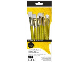 Daler-Rowney Synthetische Penseelset Mixed Media, 10 stuks
