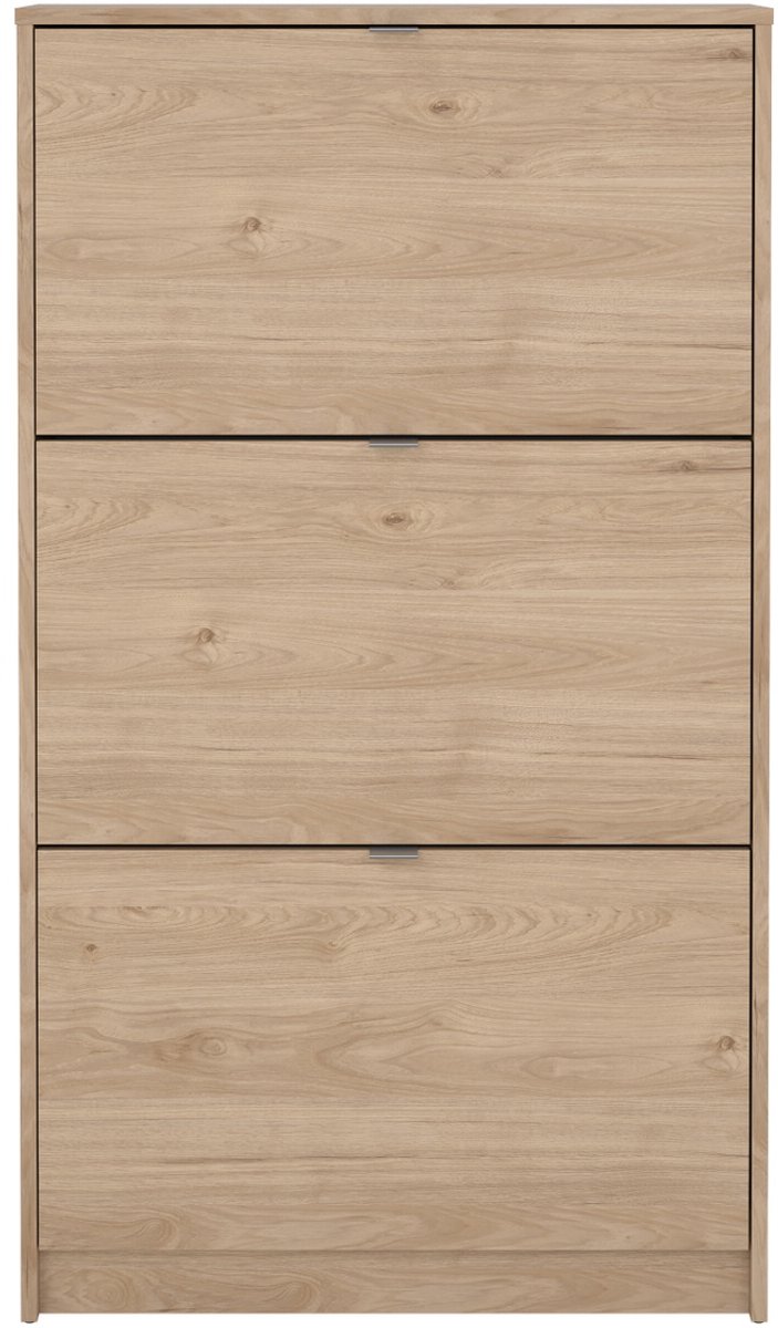 Schoenenkast Shoes 3 vakken + 2 Lagen Hickory - Giga Living