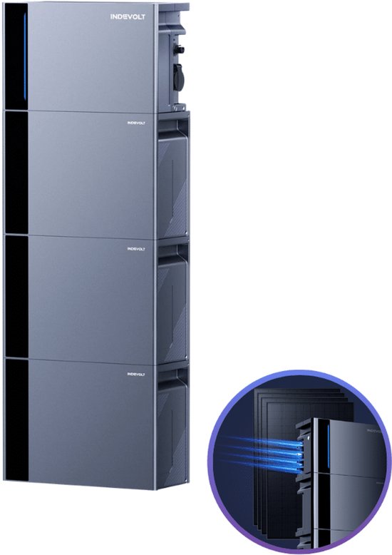 Indevolt - PowerFlex 2000 Hybride - 14 kWh - Thuisbatterij met Stekker - Plug & Play