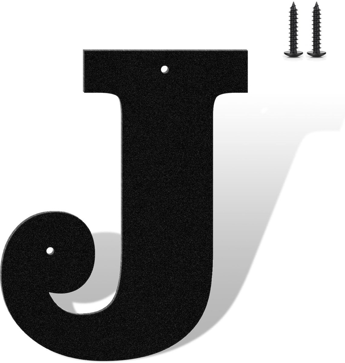 Metalen huisnummer en letters set 15,2 cm mat zwart voor buitengebruik