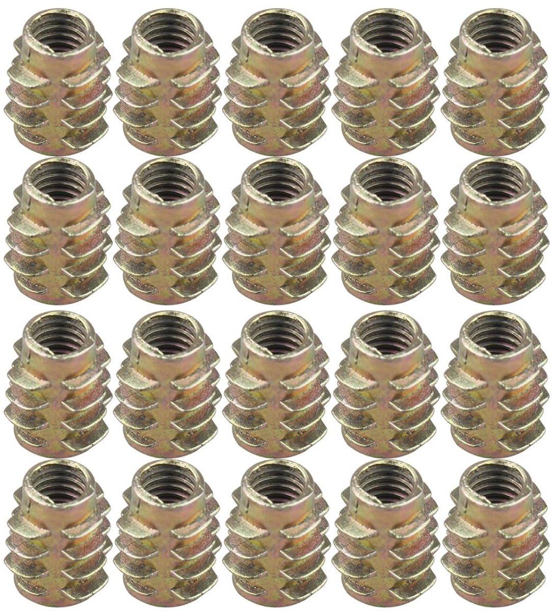M6 Allen Walnut Furniture Thread Screws, Hex Socket Screws for Beds, Wardrobe, Children's Bed, 20 Pcs. M6*13MM - ShopVlot