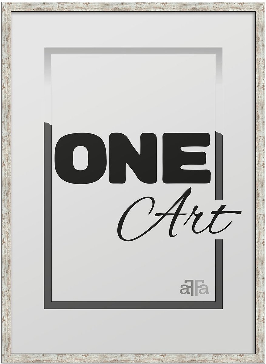 Hekla Fotolijst 50x70 cm - Wit Grenen MDF