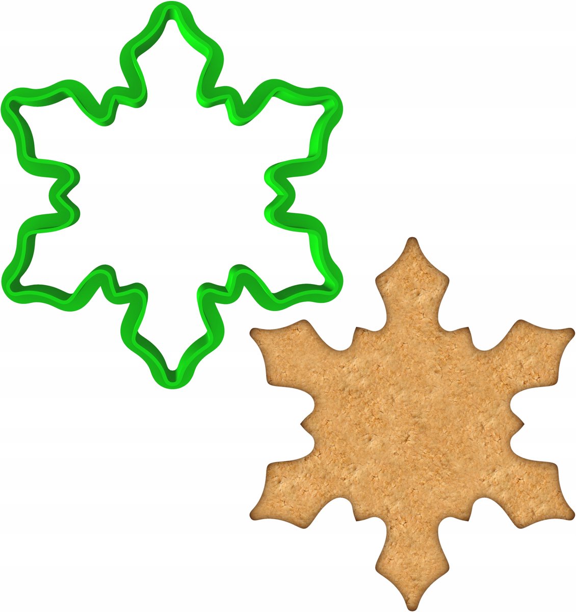 Kerstkoekjesvorm Sneeuwvlok - Bakvorm voor Koekjes & Peperkoek
