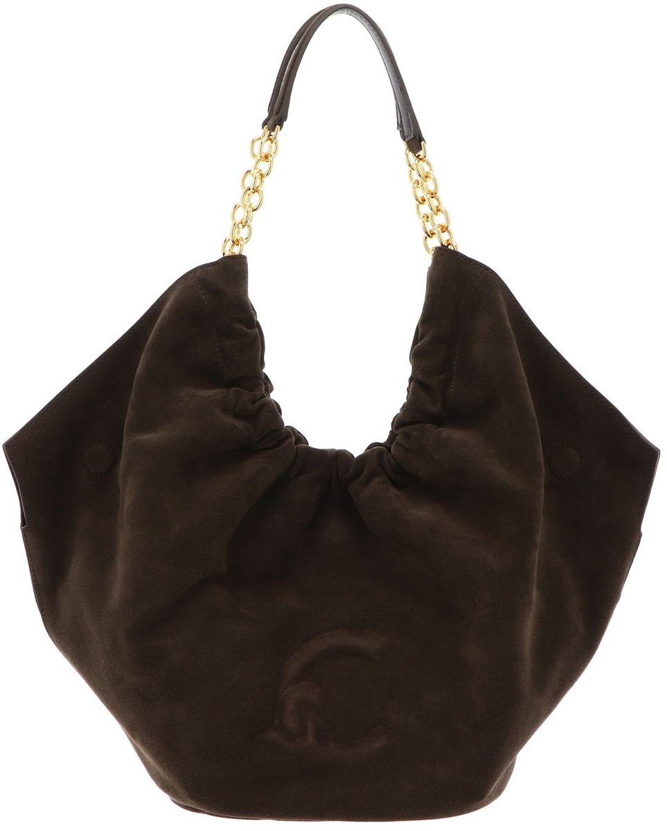 COCCINELLE Leren shopper schoudertas Smash Suede Bim Shopper Brunette / Brunet donkerbruin