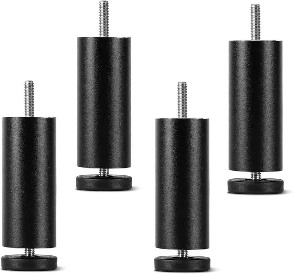 Set van 4 meubelpoten, in hoogte verstelbare meubelpoten van aluminiumlegering met M8-schroefdraad, bankpoten voor - ShopVlot