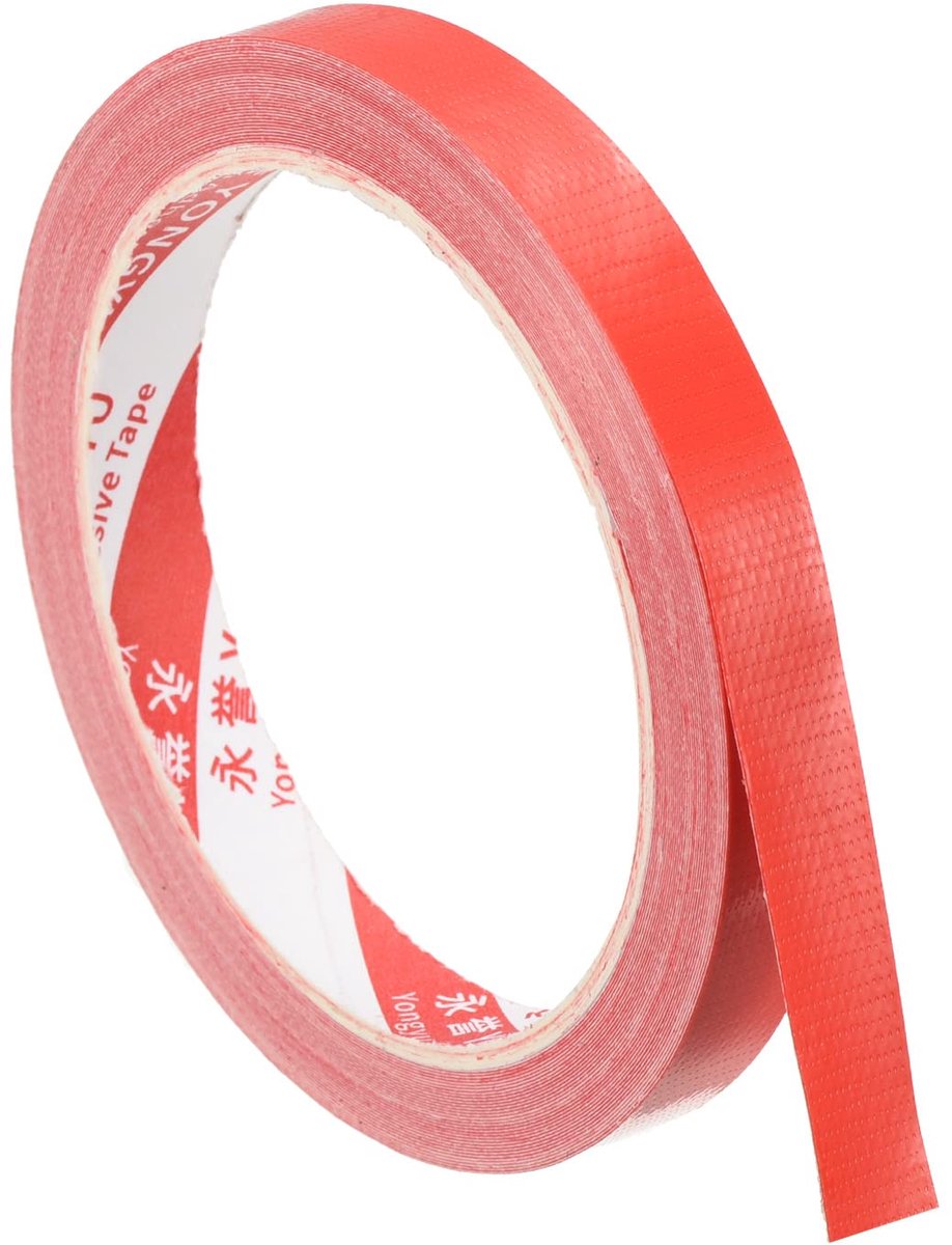 Tischtennis Kantenband 10 Meter - Rood - Voor Paddelschläger Bescherming