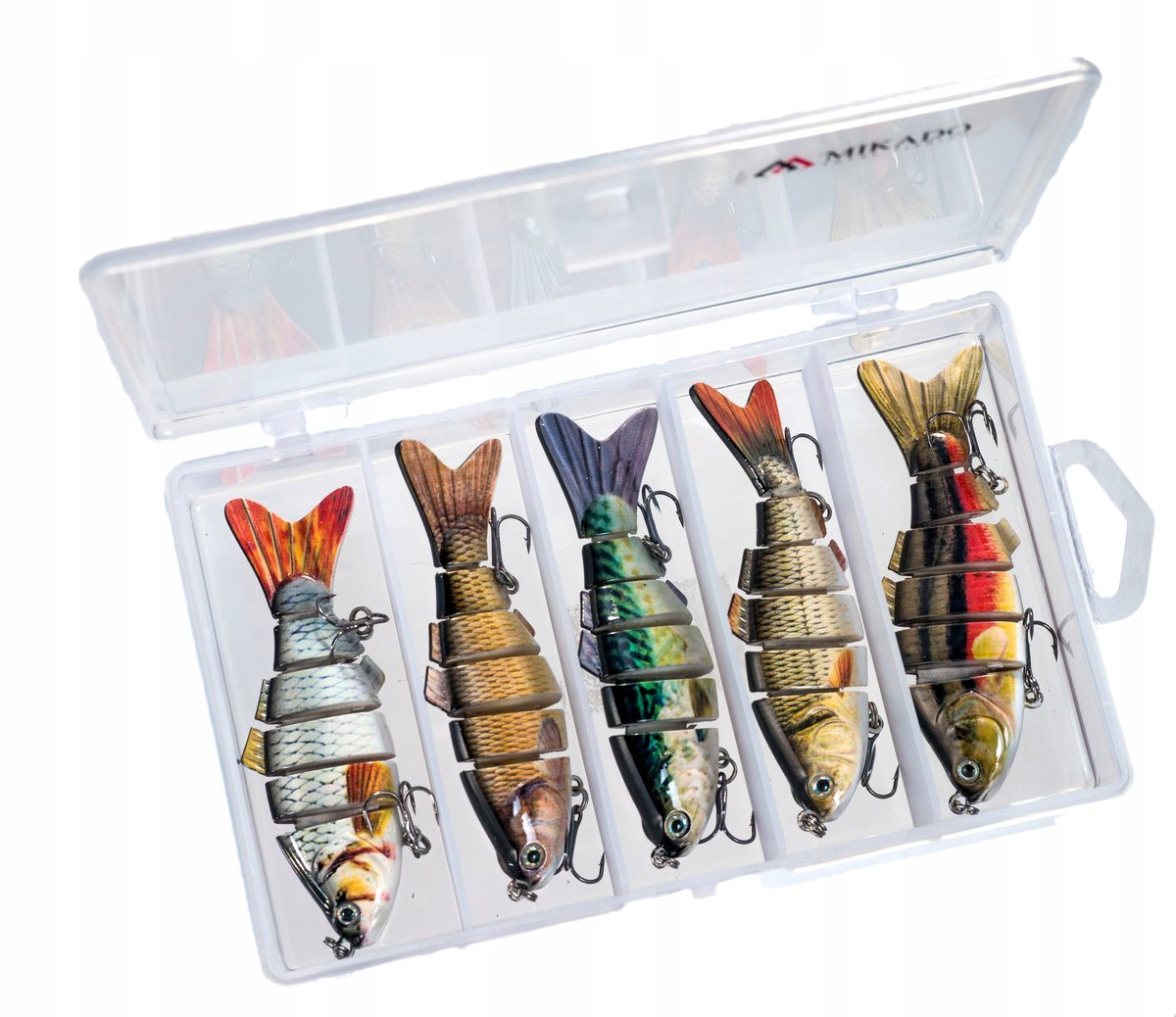 5x 10cm Zonderlip Woblerset met Mikado Doos - Zinkend, 20g