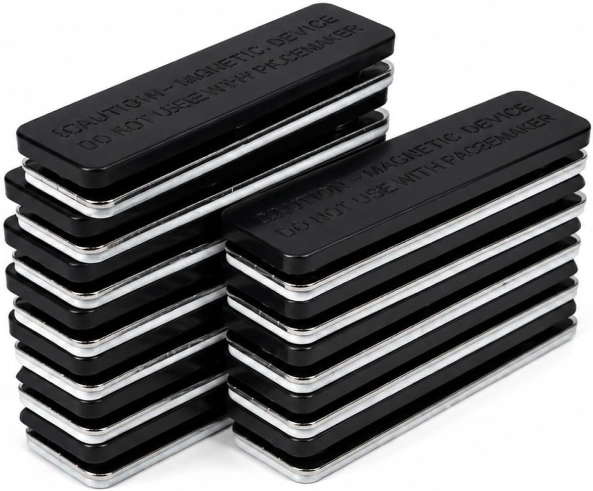 Gordijnmagneten 12 paar - zelfklevende magneetclips - sterke sluiting - eenvoudig te bevestigen - ShopVlot