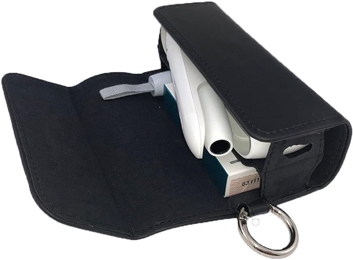 Sigarettencase IQOS 3/3 Duo - Zwart - Ruimte voor houder, HEET en reinigingsborstel - Stijlvolle bescherming - ShopVlot