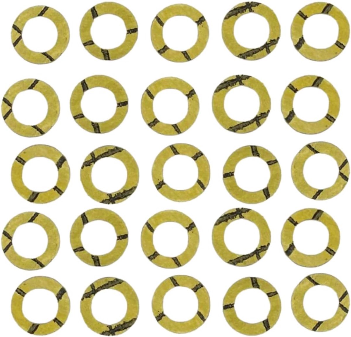 Flexibele vlakke pakking 3/8" - 14.6 × 9 × 2mm - 25 stuks - betrouwbare afdichting voor ongelijke flenzen - ShopVlot