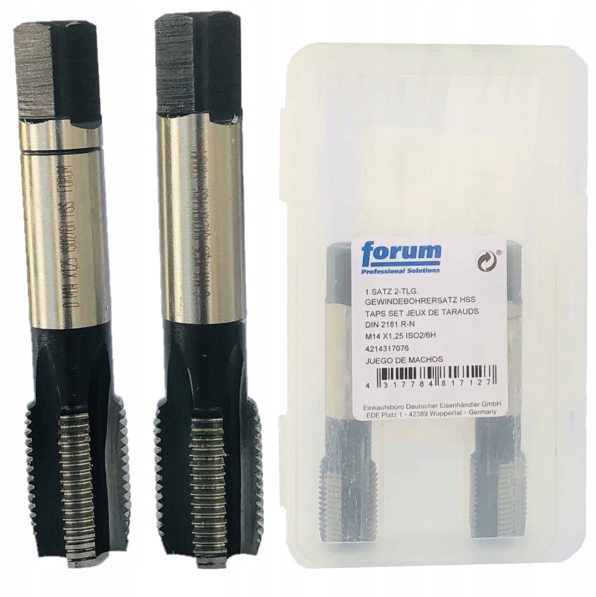 Forum Schroefdraad M33x1,5 HSS DIN2181 Handtapset (2 stuks)