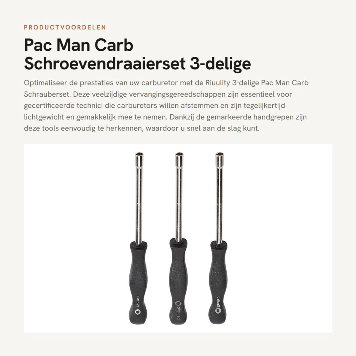 Solidchoice- Schroevendraaier Set - Lichtgewicht - Antislip Grip - Precisie - Vervangingsgereedschap - Duurzaam en Draagbaar - Carburateur Schroevendraaierset