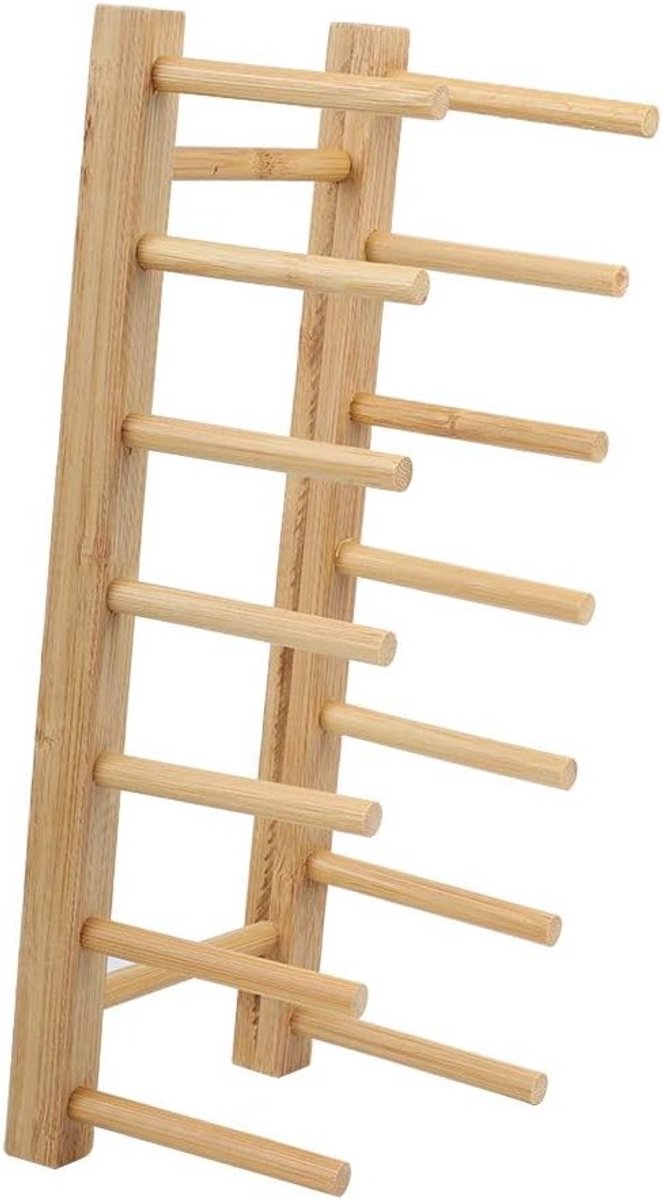 Wavy Display Shelf voor Keuken: Multifunctionele Plank voor Borden, Potdeksels en Boeken, 31×12×2 cm