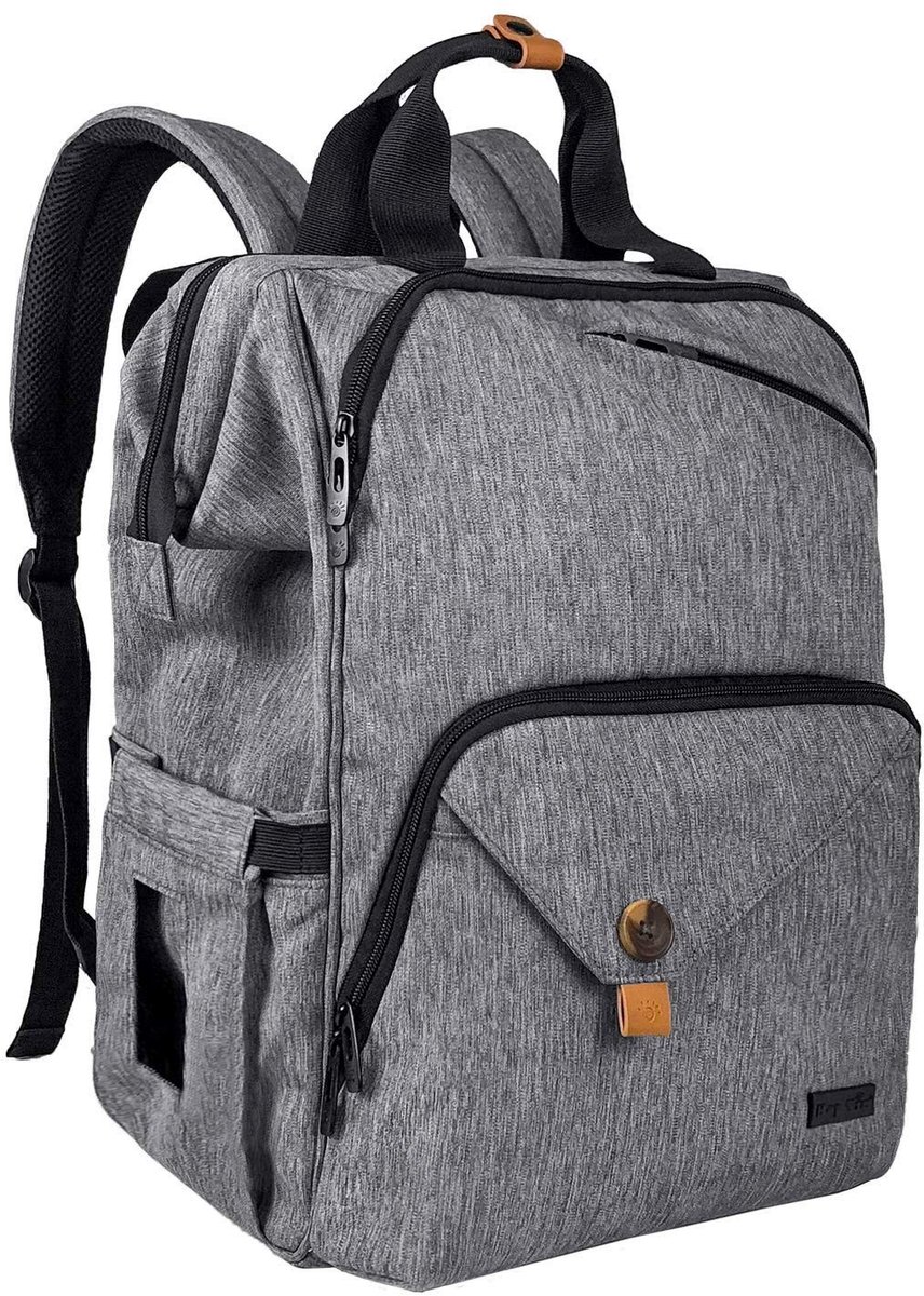 Dailygoods- Morden Luiertas - Grote Capaciteit - Geïsoleerde Flessenhouder - Gewatteerde Riemen - Kinderwagenriemen - Duurzaam Materiaal