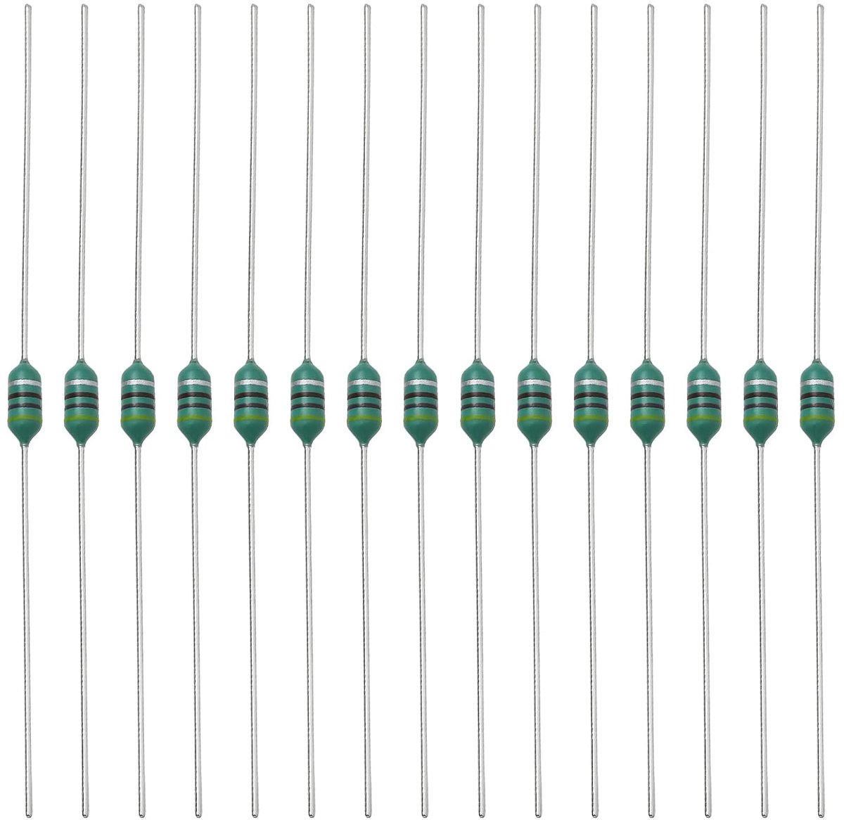Axiale Spoel - RF Inductor - Signaal Filtering - Kleur Gecodeerd - 50 Stuks - Divers