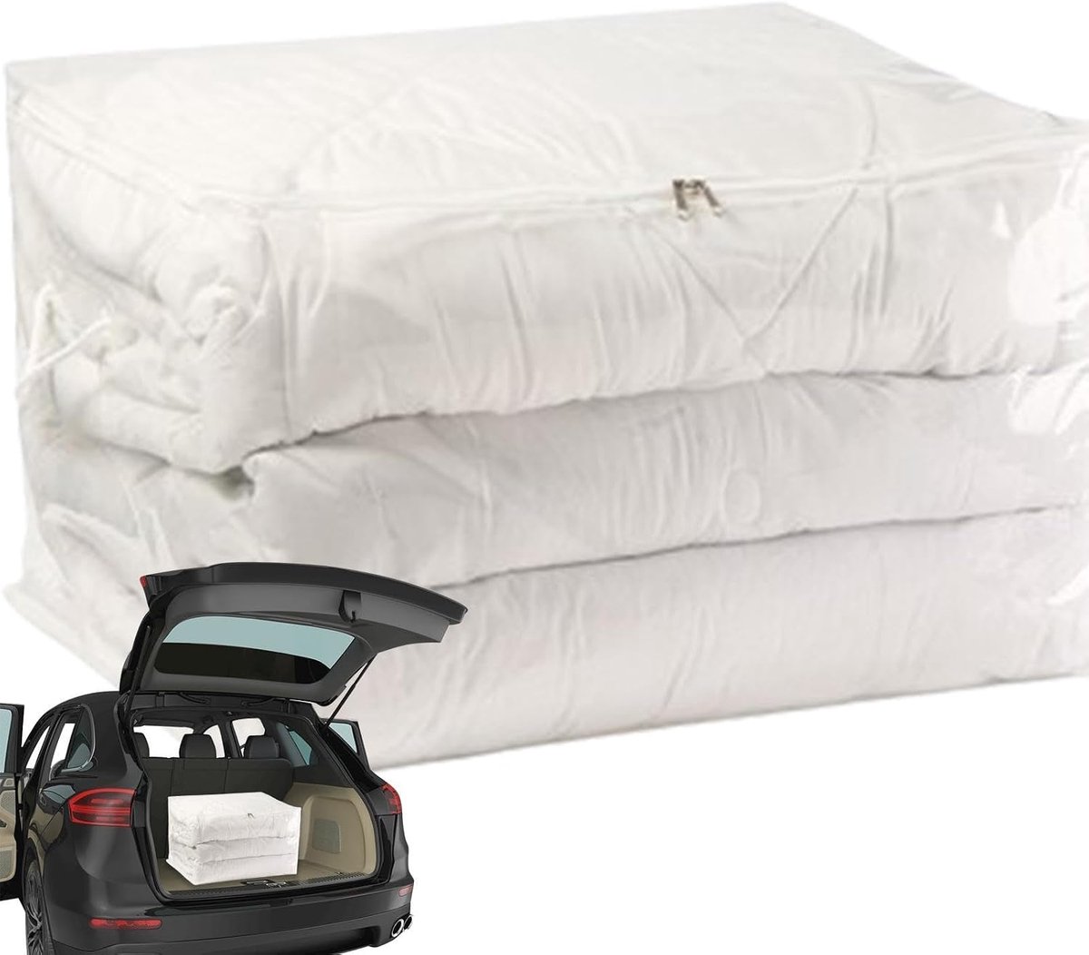 Kleding Opbergtas - Opberger Dekbed - Ruimte Besparen - Waterdicht Materiaal - 2XL - Grijs