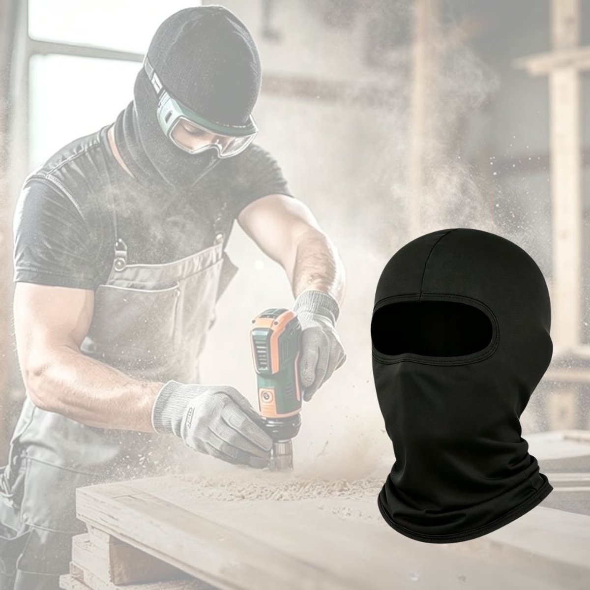 Balaclava Bivakmuts Skimask Zwart