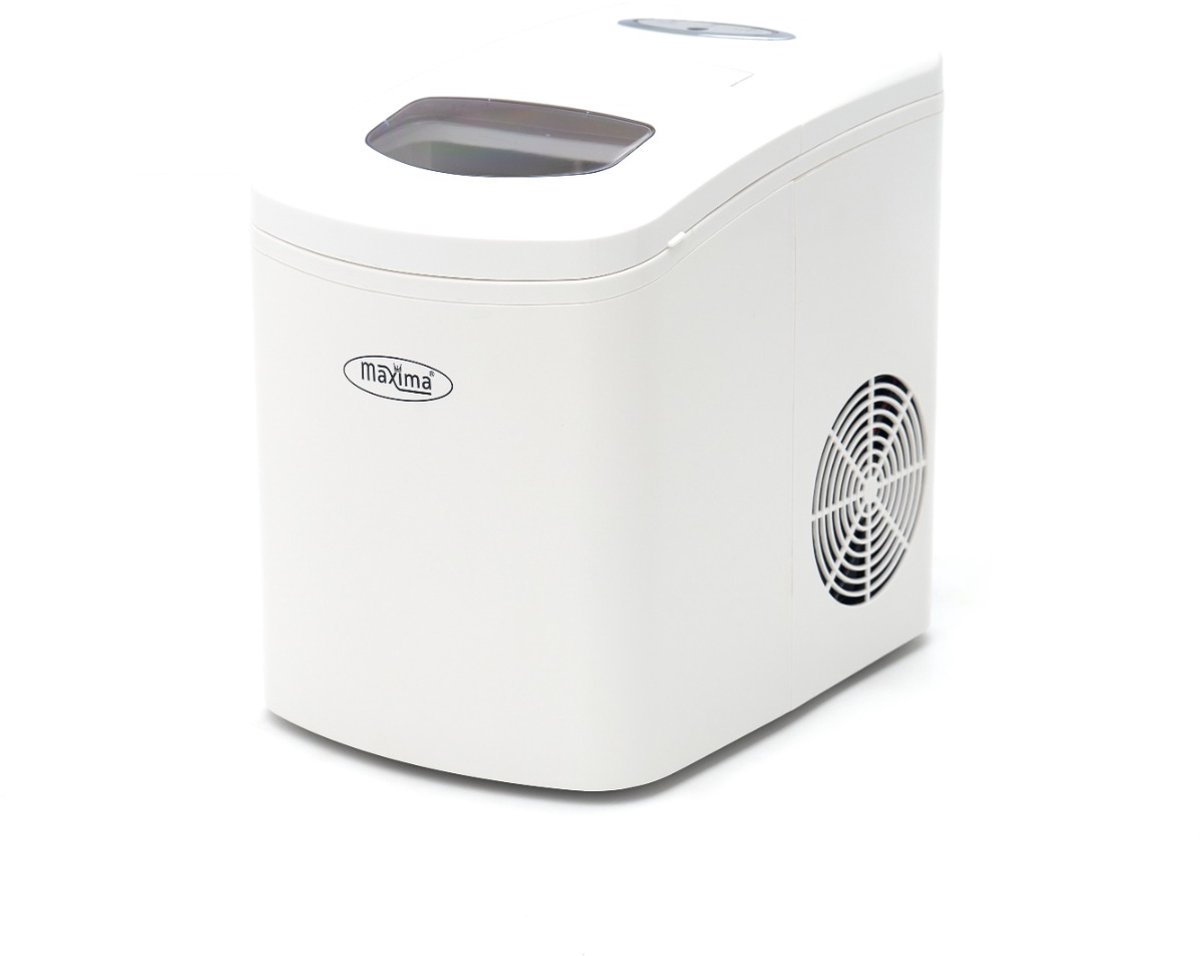 Maxima Ijsblokjesmachine 10-12 Kg/Dag - Holle Ijsblokjes - Luchtgekoeld - Wit