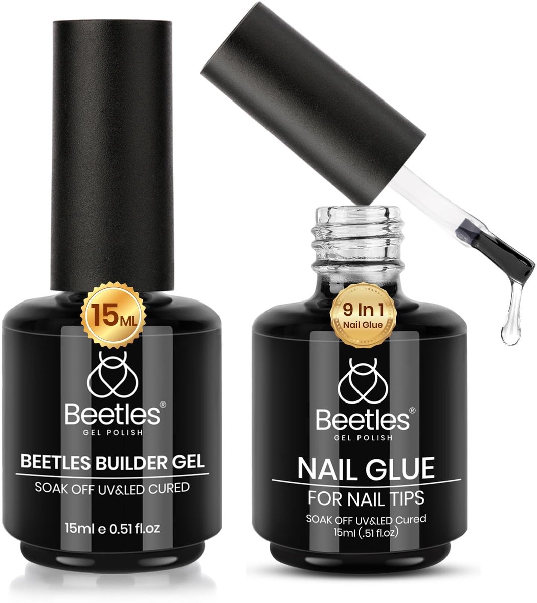 Dailygoods- Nagellijm 5-in-1 - Builder Gel - Nagelverlenging - Transparante Gel - UV/LED Lamp - Harde Nagels - Nagelgel