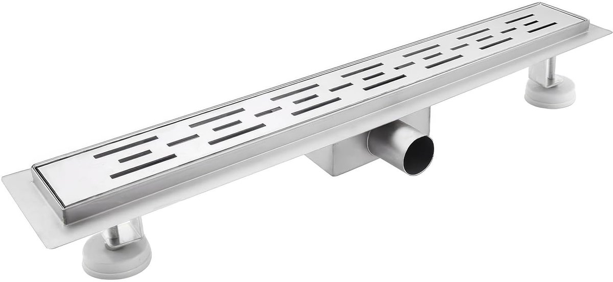 Solidchoice- Douchegoot 40 cm - Roestvrij Stalen Douchegoot - Geurblokkerende Sifon - Haarfilter - Snelle Afvoer - Hoogwaardige Materialen - Afvoerputje