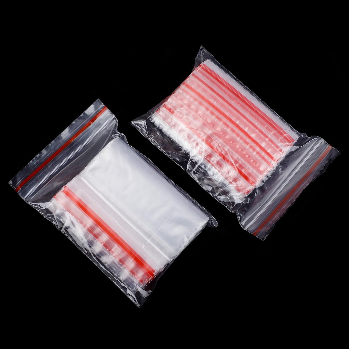 Dailygoods- Grip Seal Zakken 100 Stuks - Herbruikbare Zakjes - Transparante Polyethyleen - 7x5 cm - Voedselveilig - Afsluitbaar - Ziplock Zakjes