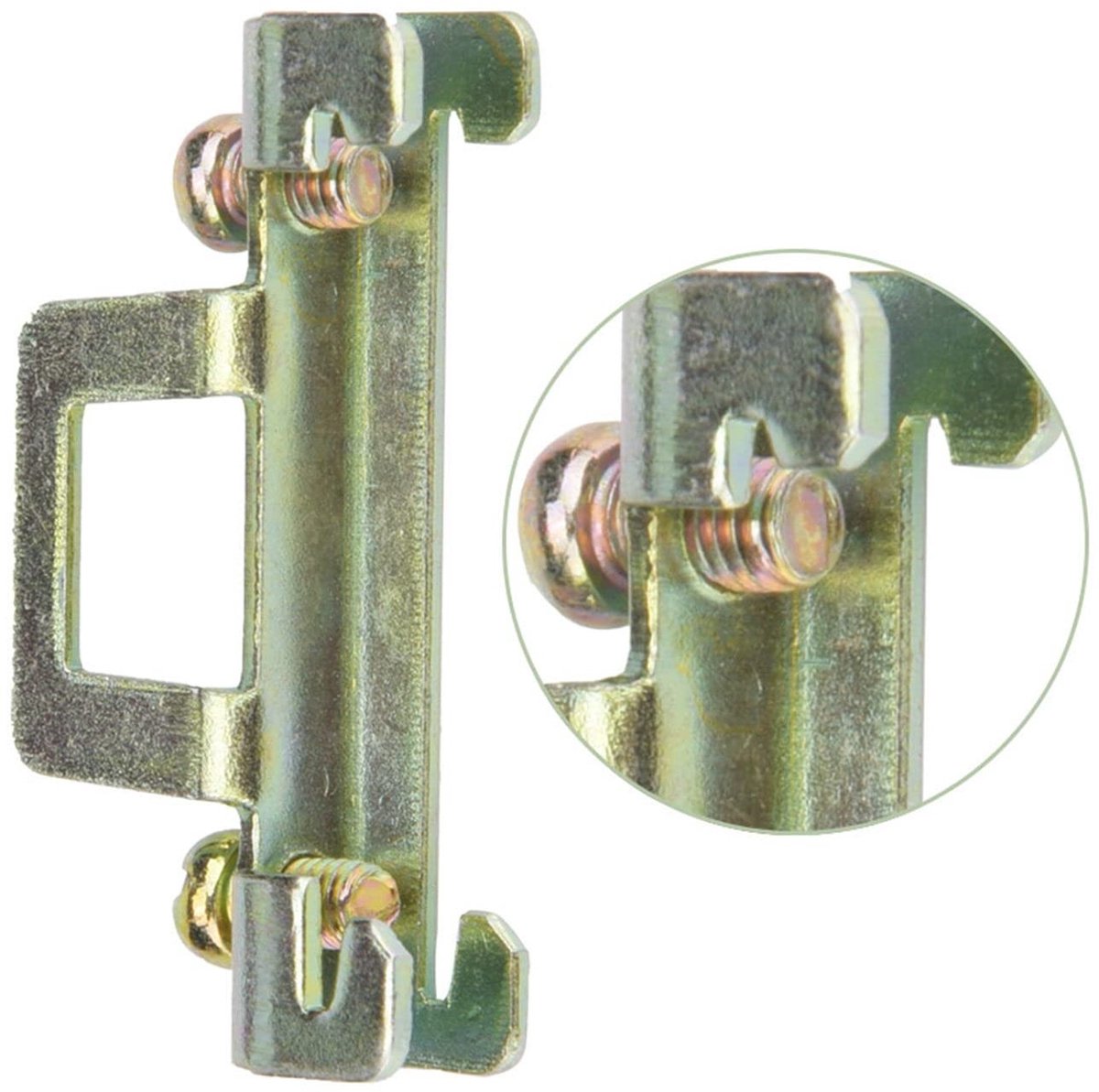 Dailygoods - Vaste Klem Clip - 10 Stuks - Ideaal voor Relaismontage - 35mm Rail - Metalen 11-model - Stevig en Betrouwbaar - Geschikt voor Diverse...