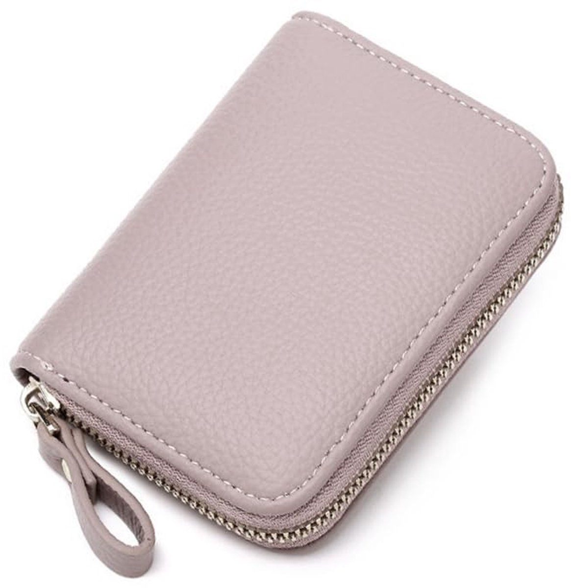 Dailygoods- Creditcardhouder met RFID-bescherming - Lederen Kaarthouder - Roze - Compact Formaat - 11 Vakken - Duurzaam PU-leer