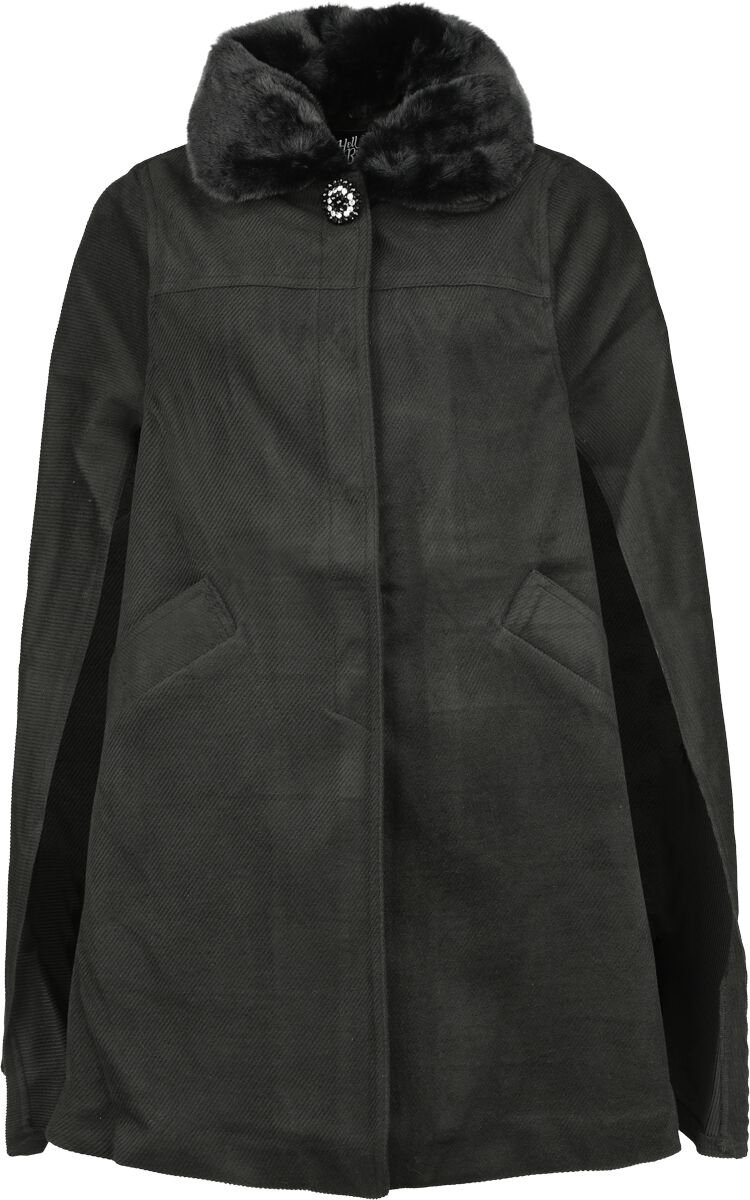 Hell Bunny Devone Dames Lange jassen - zwart - M