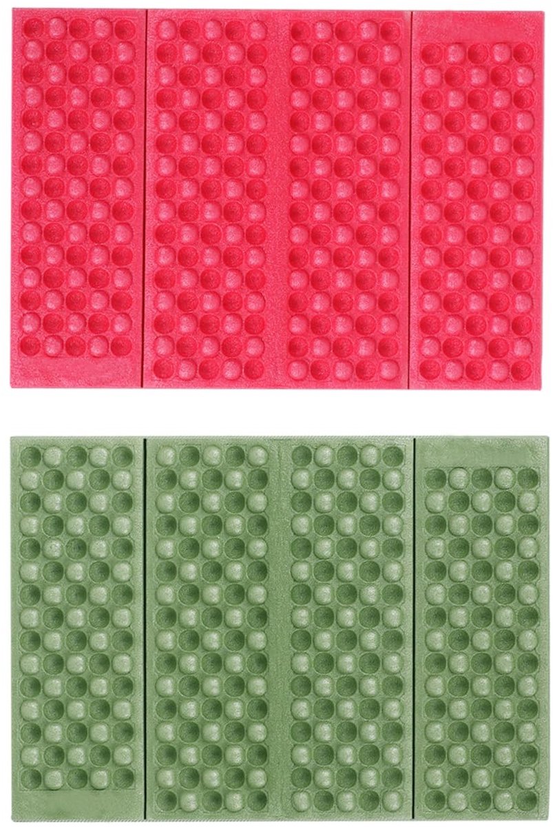 Dailygoods- Zitkussen Opvouwbaar - 2 Stuks - Waterdicht Outdoor - Camping/Zitkussen - Veelzijdig Inzetbaar - Grootte 29 x 39 cm - Zitmat