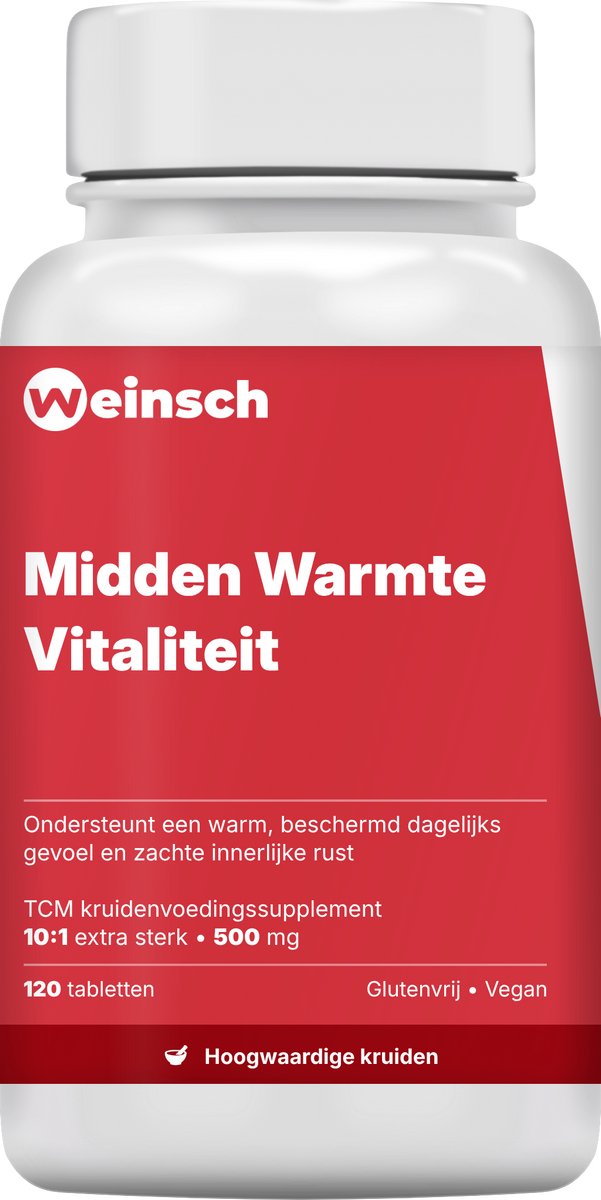 Weinsch Midden Warmte Vitaliteit (Huang Qi Jian Zhong Pian) | 10:1 extra sterk | 500mg | 120 tabletten