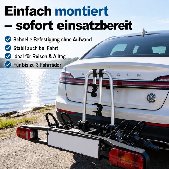 Zilveren Framehouder Fietsendrager Afsluitbaar - 26 cm - Voor Eerste Fiets - Universele Fietsklem Caravan & Camper — afbeelding 2