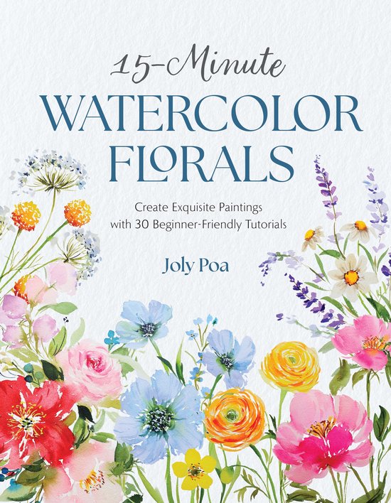 15-Minute Watercolor Florals - cover