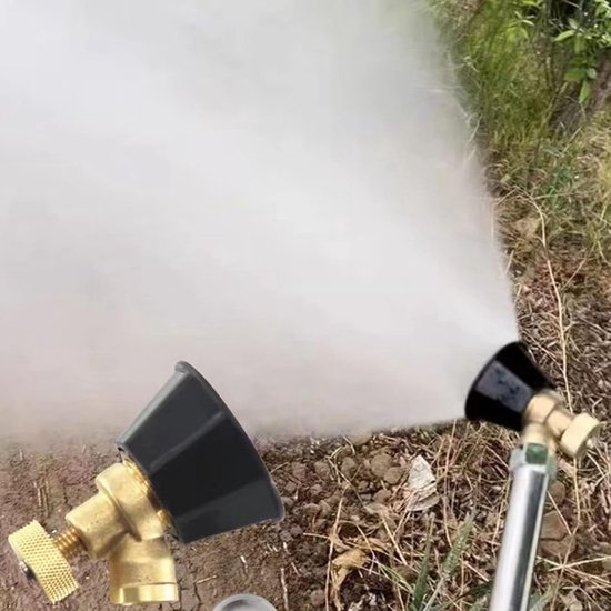 Dailygoods- Vernevelingsspuit Set - Verstelbare Sproeikop - Hogedruk Nozzle - Duurzaam Koper - Tuinonderhoud - Optimale Waterverspreiding van Dailygoods — afbeelding 4