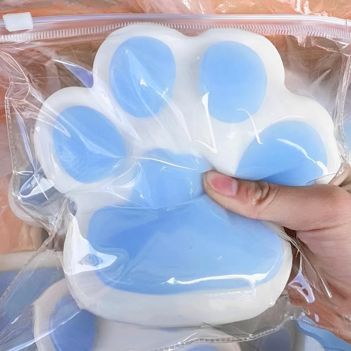 Dailygoods- Kattenvoet 15 cm - Anti-stress - Paw groot - Taba - Stressballen volwassenen - Stressbal voor hand
