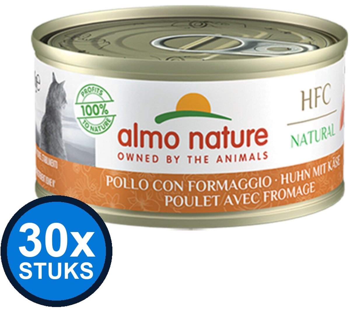Almo Nature Almo Nature HFC - Kip & Kaas - Kattenvoer Natvoer - 70g