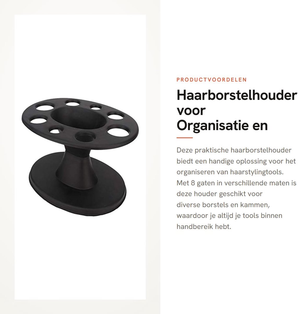 Dailygoods - Haarborstelhouder voor Organisatie en Opslag